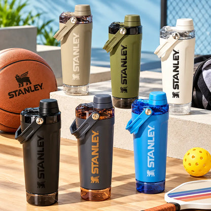 Stanley Protein Shaker Bottle 600ml Stainless Steel Sports Gym Bottle