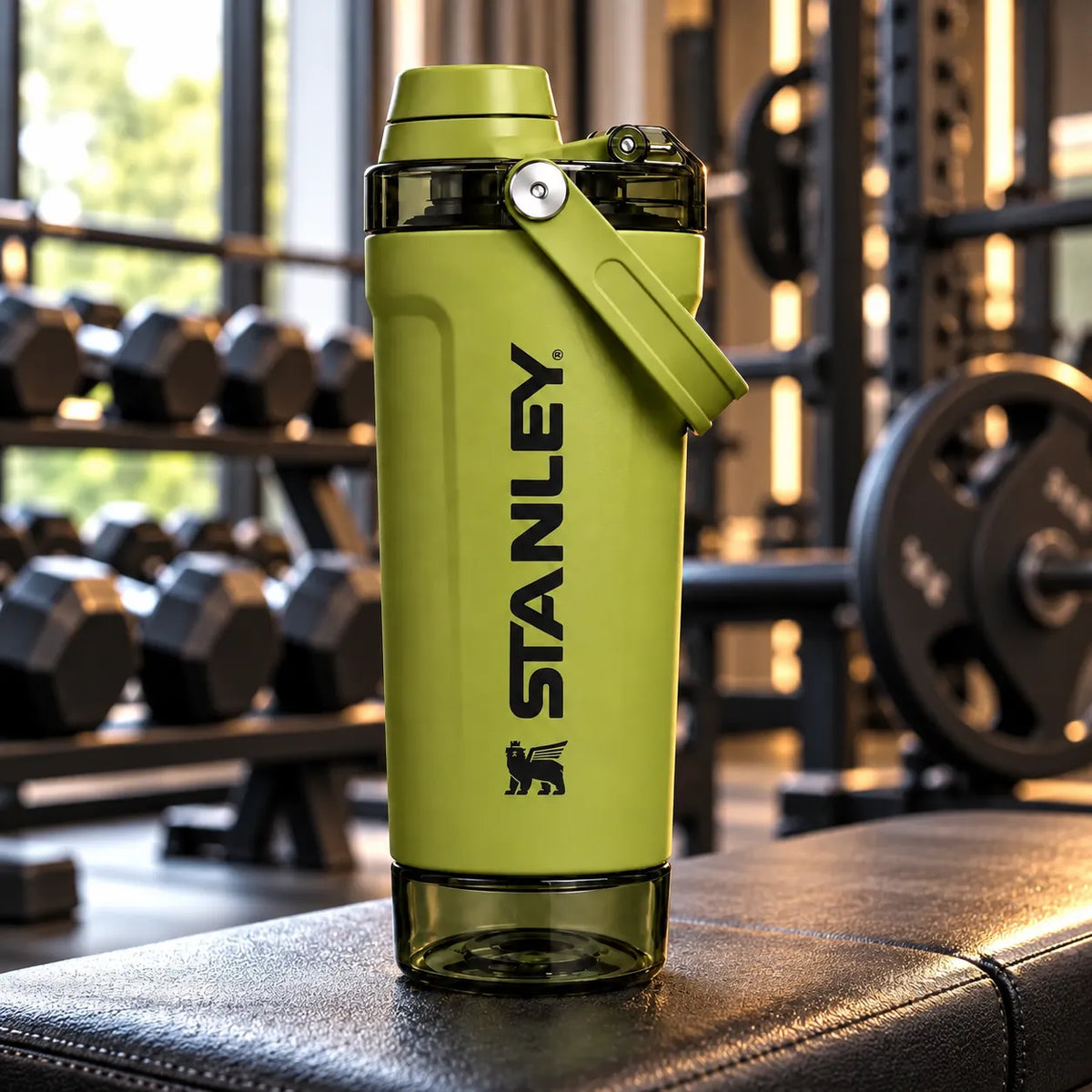 Stanley Protein Shaker Bottle 600ml Stainless Steel Sports Gym Bottle