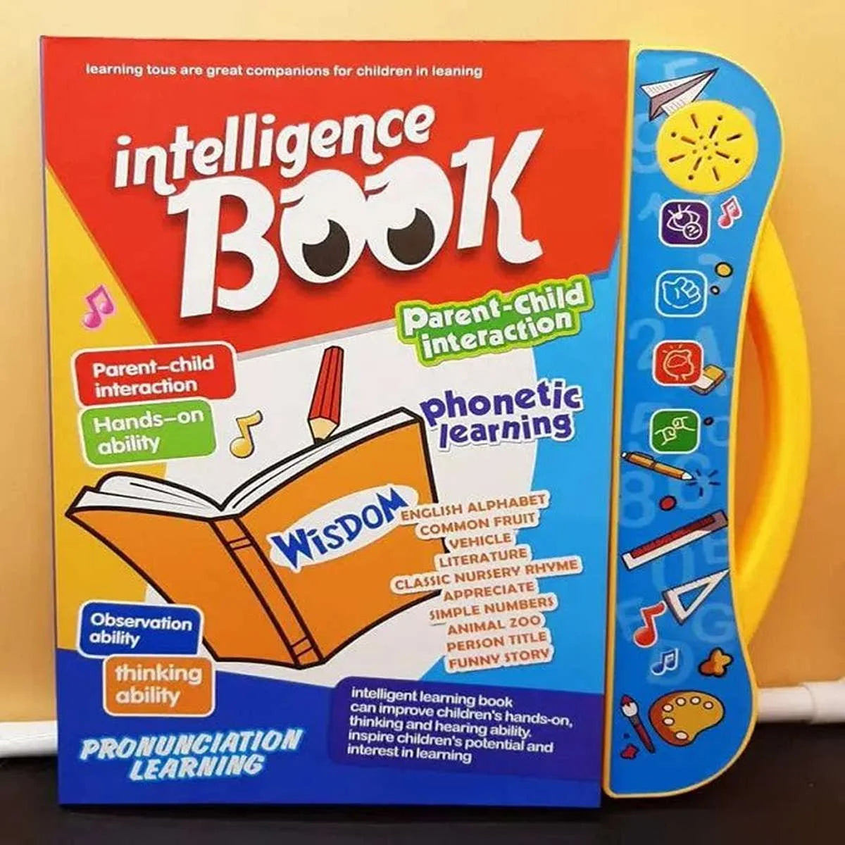 Study Book Intellectual Learning Book for Kids with Interactive Sounds