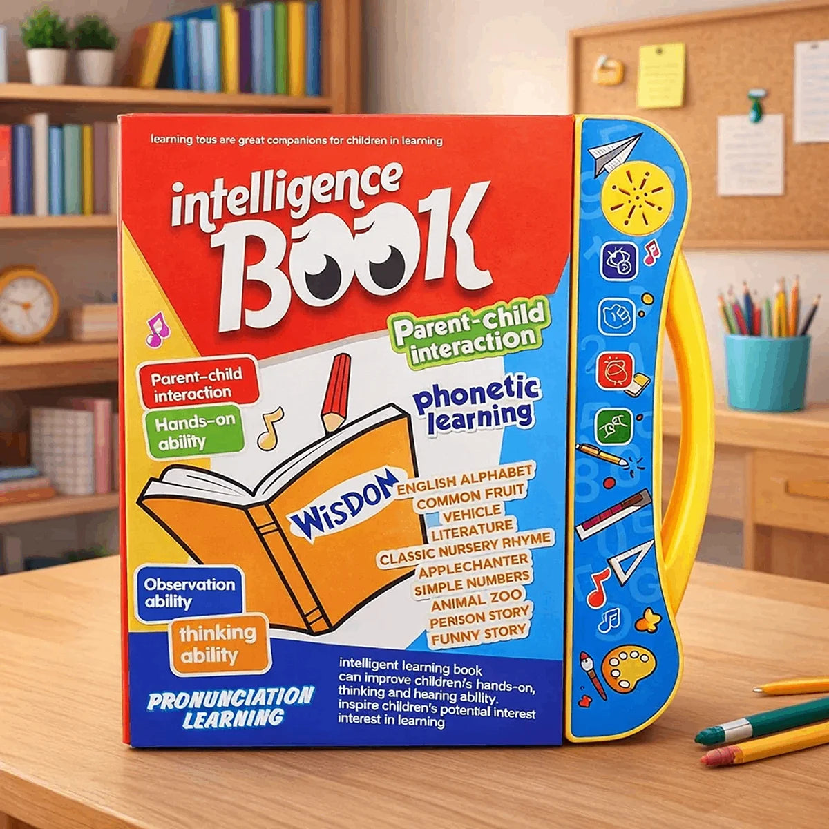 Study Book Intellectual Learning Book for Kids with Interactive Sounds