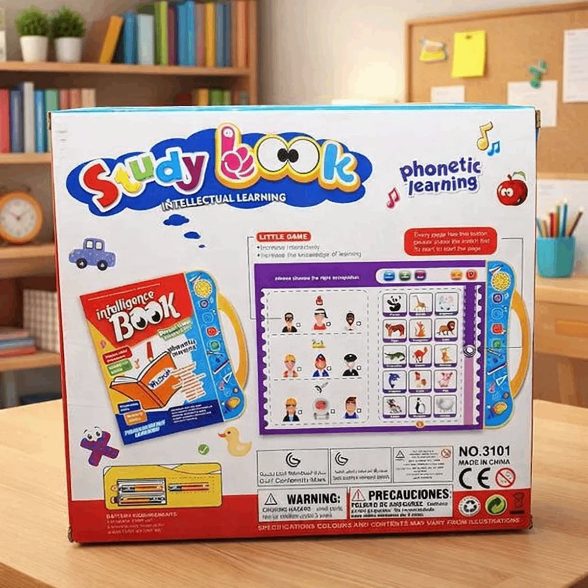 Study Book Intellectual Learning Book for Kids with Interactive Sounds