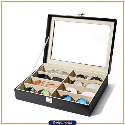 Sunglasses Storage Box(8 Slot) Deliverr.pk