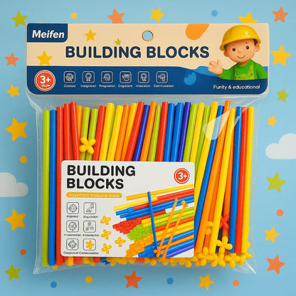 Super Bamboo Building Sticks  Construction Set for Kids