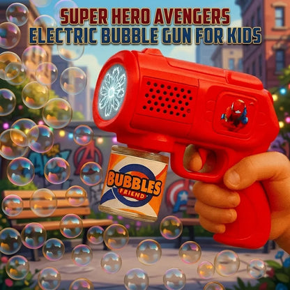 Super Hero Avengers Electric Bubble Machine for Kids (Random Color)