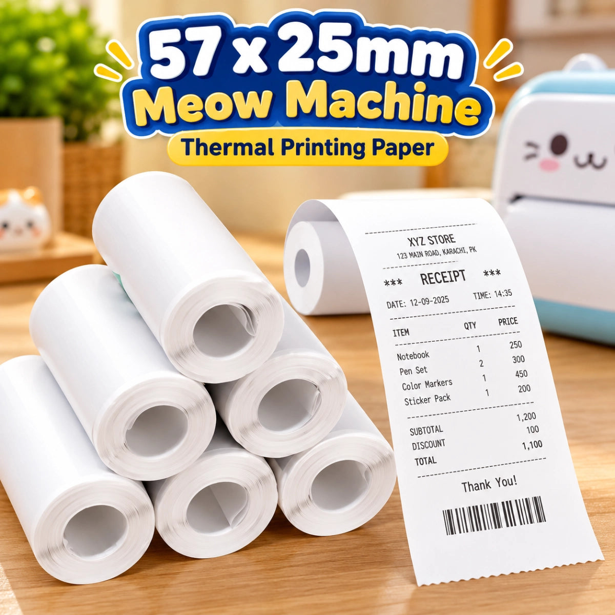 Thermal Portable Mini Printer Paper Roll for Mini Thermal Printer