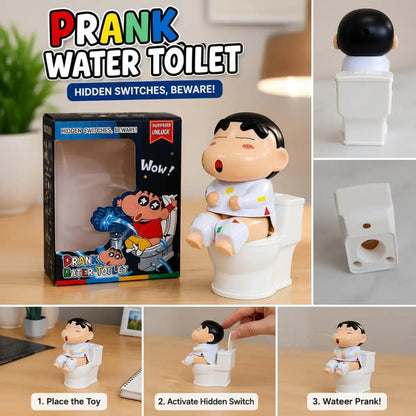 Toilet Shin-chan Prank Toy Funny Hidden Water Spray Surprise Novelty Toy for Kids and Adults