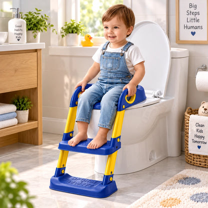 Toilet Trainer for Kids with 2 Step Ladder