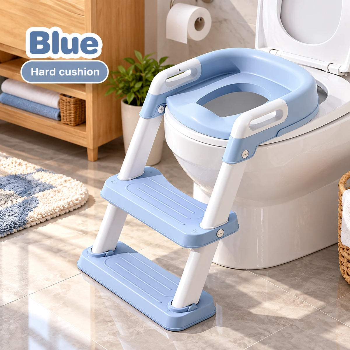 Toilet Trainer for Kids with 2 Step Ladder