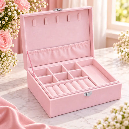 Two Layer Jewelry Storage Holder Box (YS)