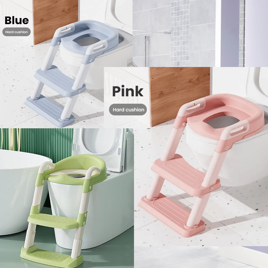 Toilet Seat with 2 Step Ladder | Toilet Trainer For Kids