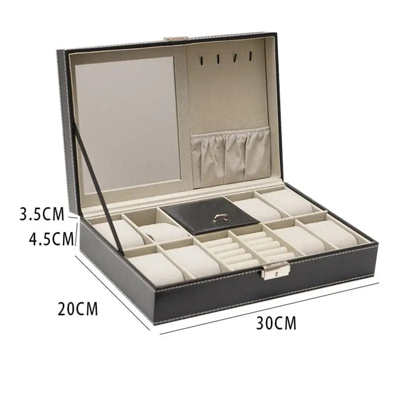 Watch And Jewelry case Holder (8 watch compartments) - Deliverrpk