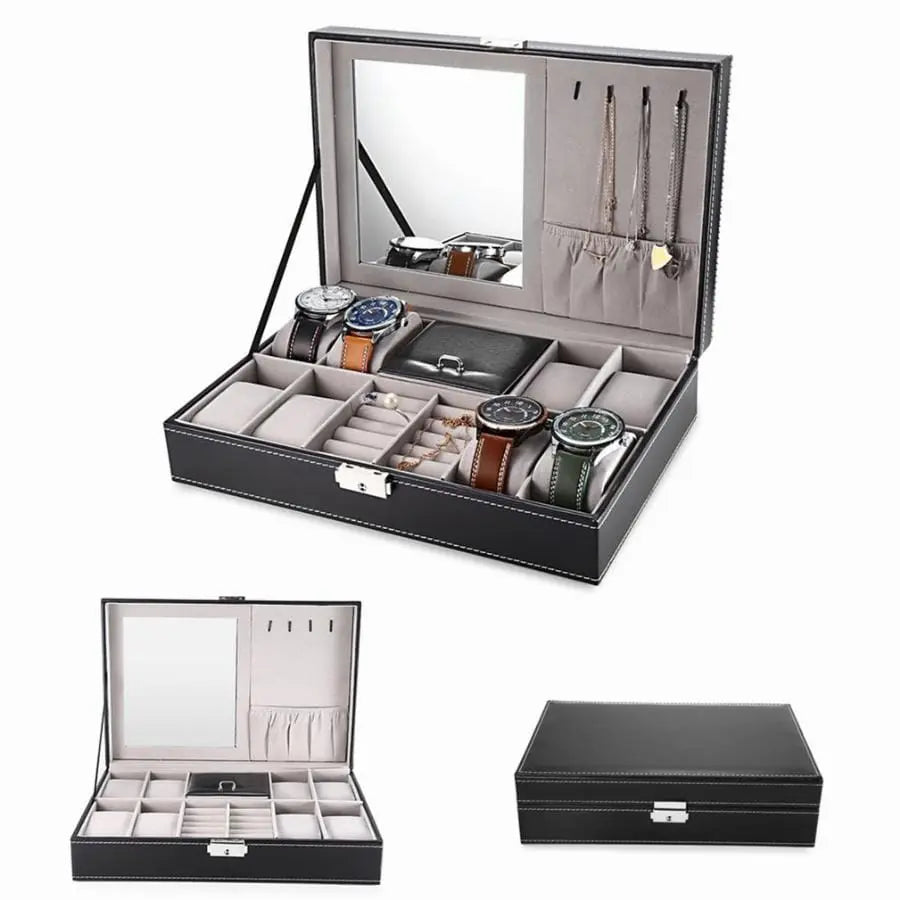 Watch And Jewelry case Holder (8 watch compartments) - Deliverrpk