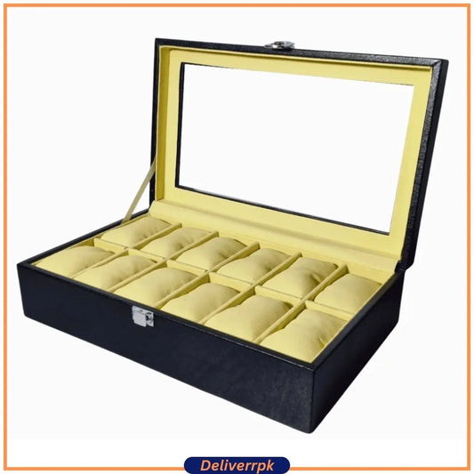 Watch Storage Case (12 Slot) Deliverr.pk