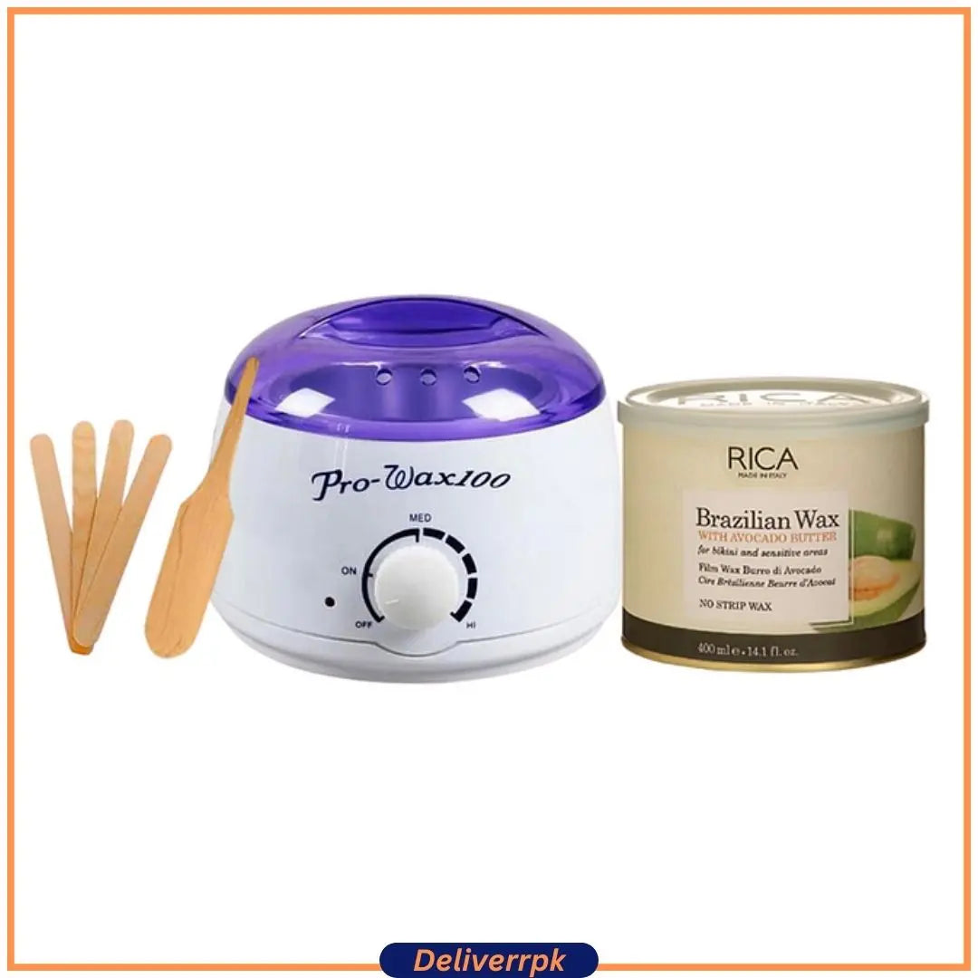 Wax Heater & Rica Brazillian Wax Deal (4 in1 offer) deliverrPK