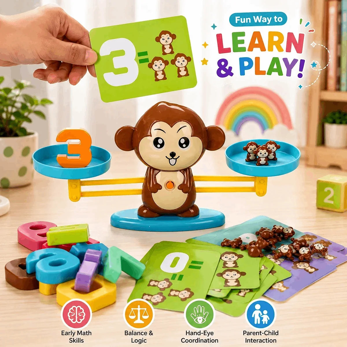Monkey Balance Learning Game – Educational Weight Scale Toy