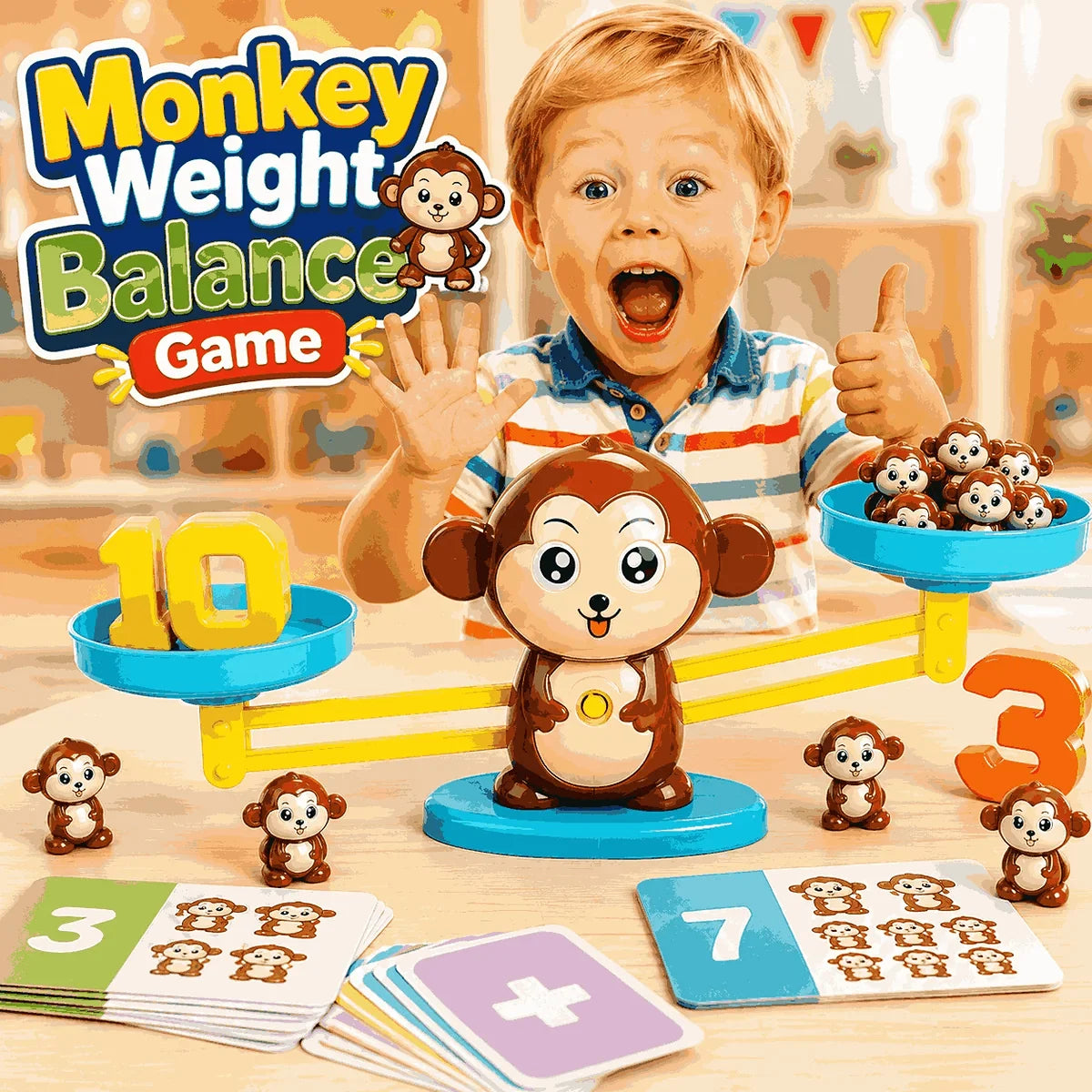 Monkey Balance Learning Game – Educational Weight Scale Toy