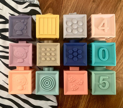 Large Soft teethers Building Blocks Numbers and Shapes For Kids