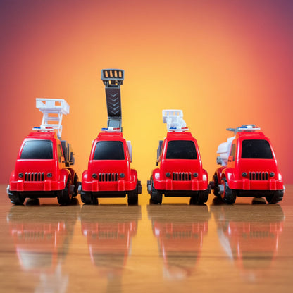 DIY Fire Rescue Truck for Kids – STEM Building Toy