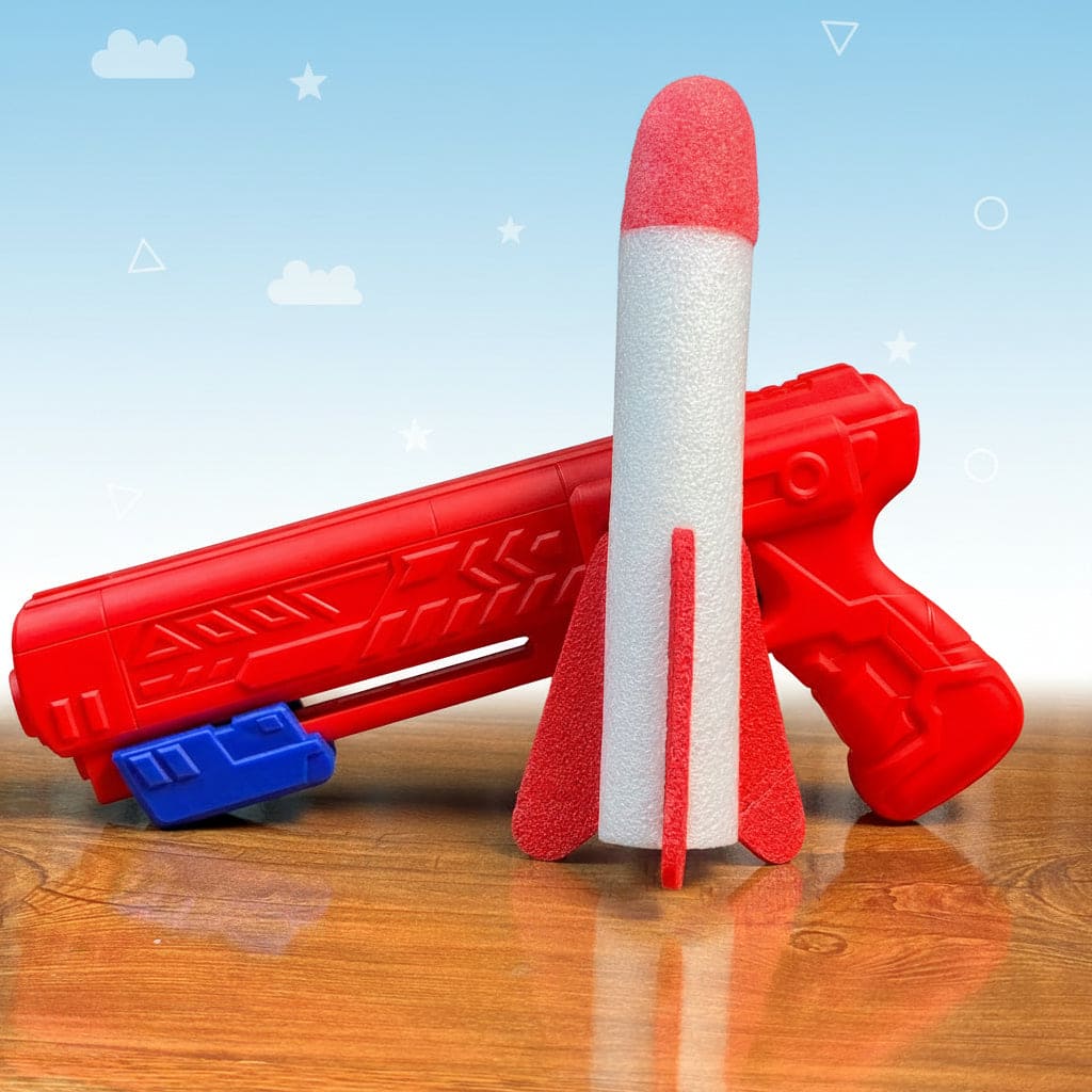 Catapult Gun With Foam Rocket For Kids