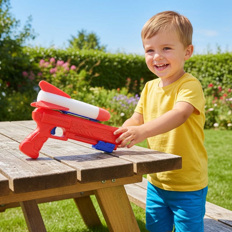 Catapult Gun With Foam Rocket For Kids