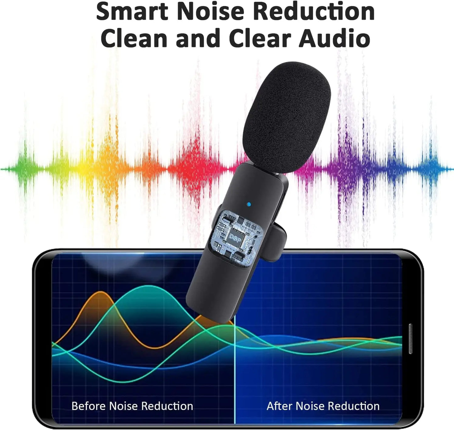 Wireless Microphone for iPhone and Type-C Android Phones - Deliverrpk
