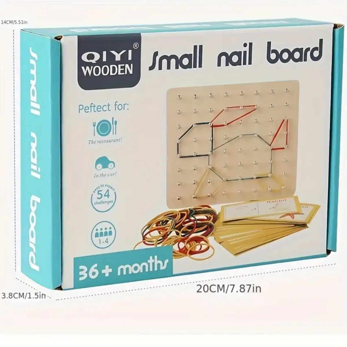 Wooden Montessori Geometry Creative Peg Board For Kids - Deliverrpk.