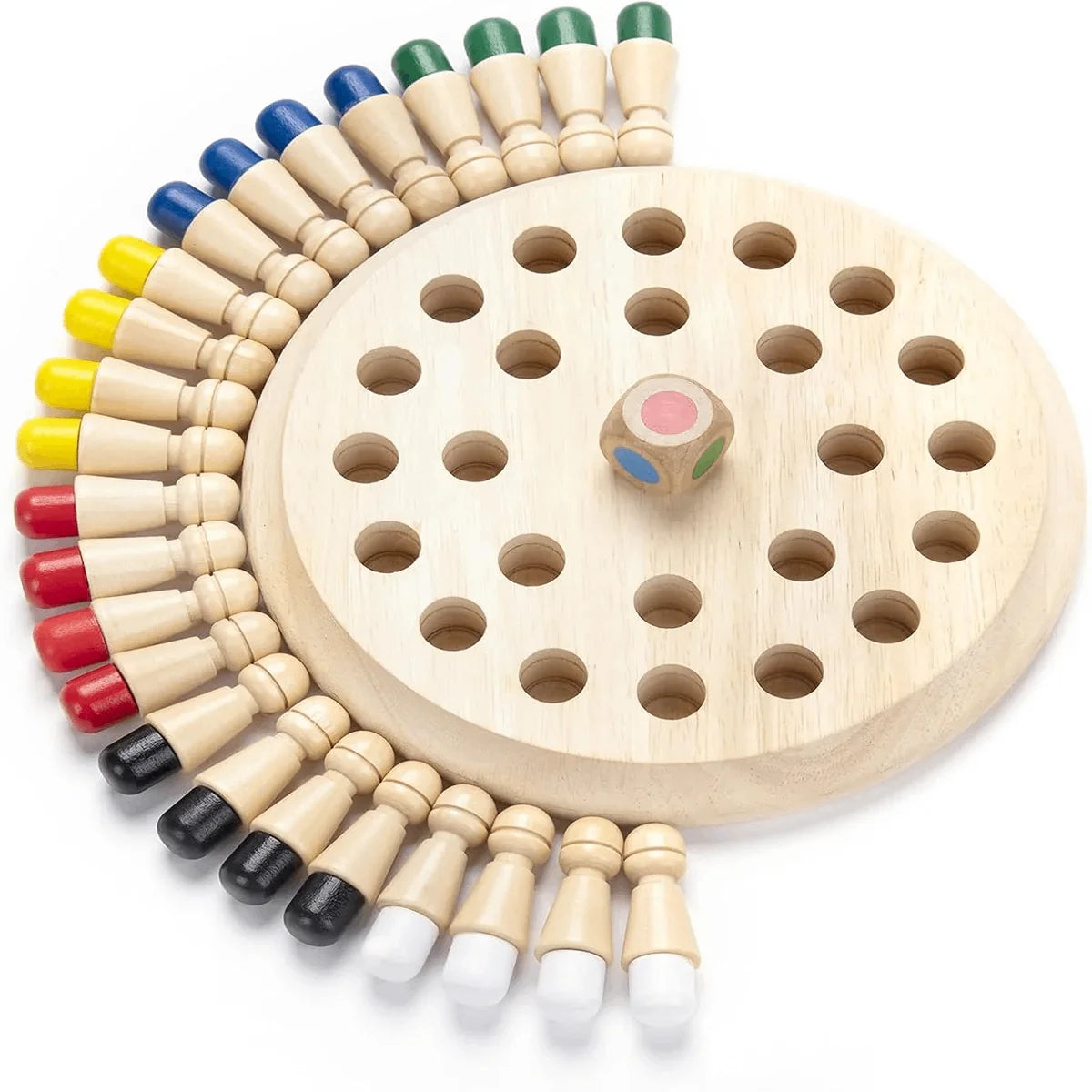 Wooden Memory Matching Chess Game for Kids