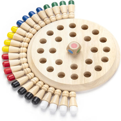Wooden Memory Matching Chess Game for Kids
