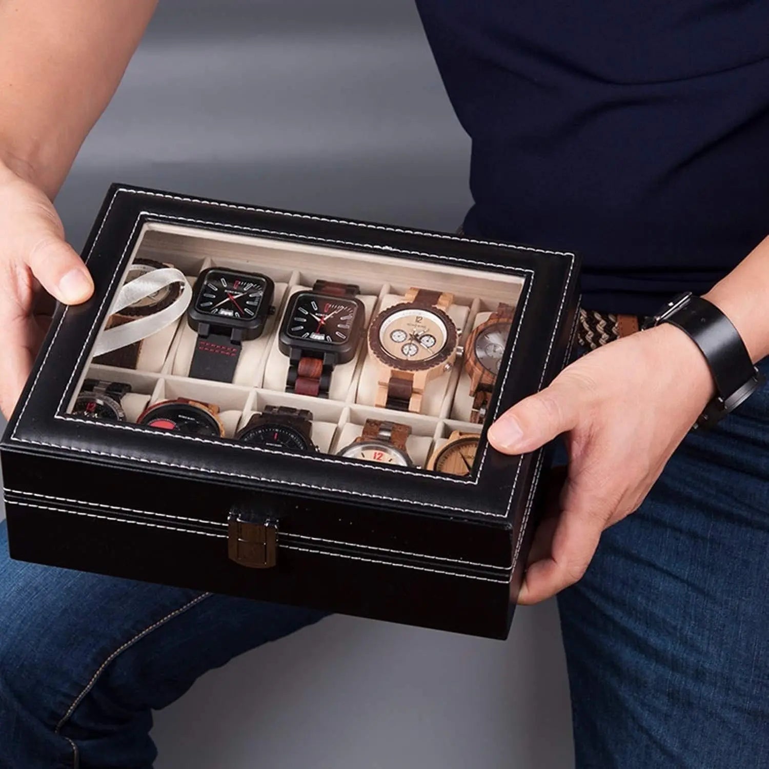 Wrist Watch Organizer Box (10 Slot) - Deliverrpk