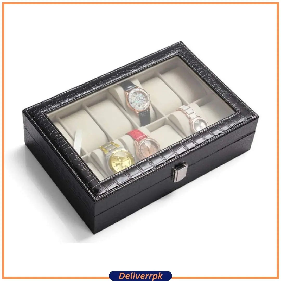 Wrist Watch Storage Case (12 Slot) Deliverr.pk