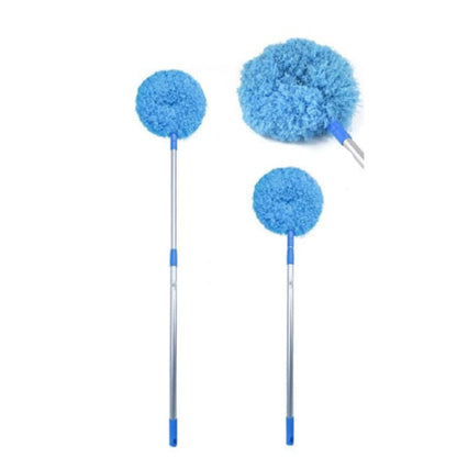 Micro Fiber multipurpose duster with strong metallic adjustable rod. specially designed for celling and fans (Blue) - Deliverrpk