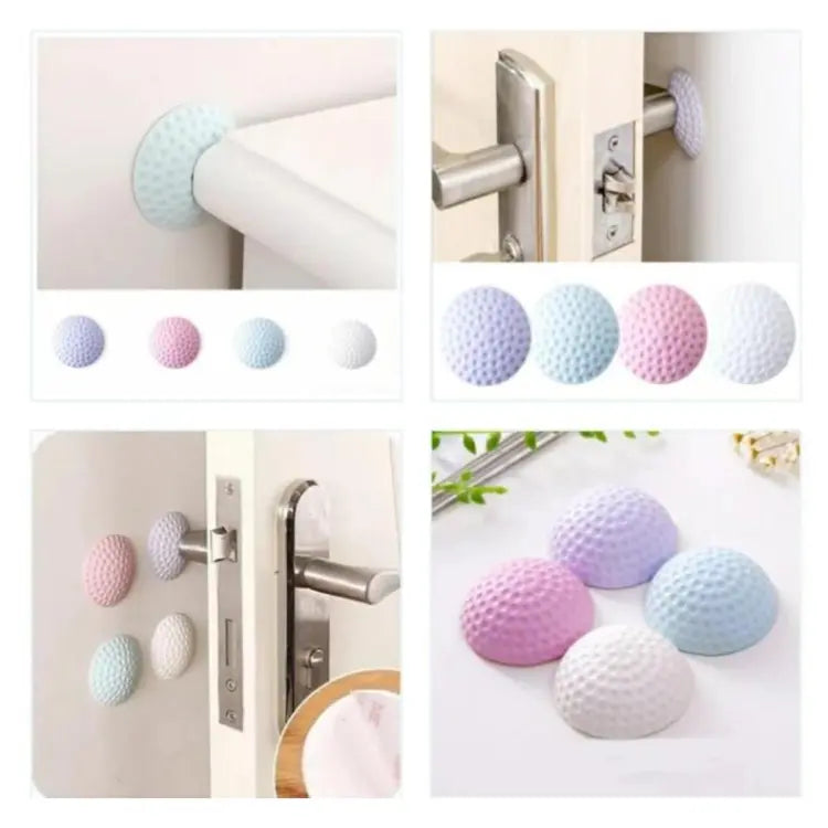 1 Piece Self-Adhesive Golf Design Rubber Pad Door handle Bumper Stopper Furniture Protector Doorknob Pad (MULTI COLOR) - Deliverrpk