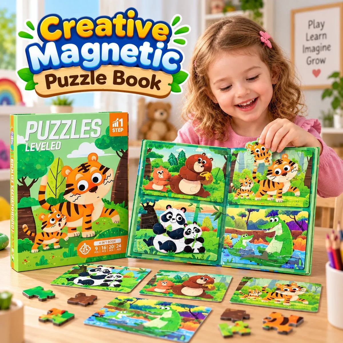 animal puzzle book