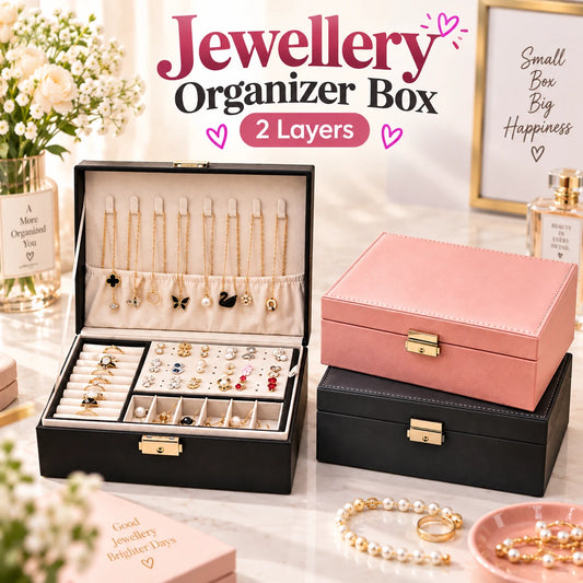 2 layer jewellery organizer box - deliverrpk