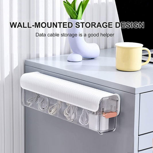 6 Cell Clear Wall Mounted Storage Box, Hole Free Multifunctional Storage Box, Indoor Wall Mounted Drawer Organizer for Clothes - Deliverrpk