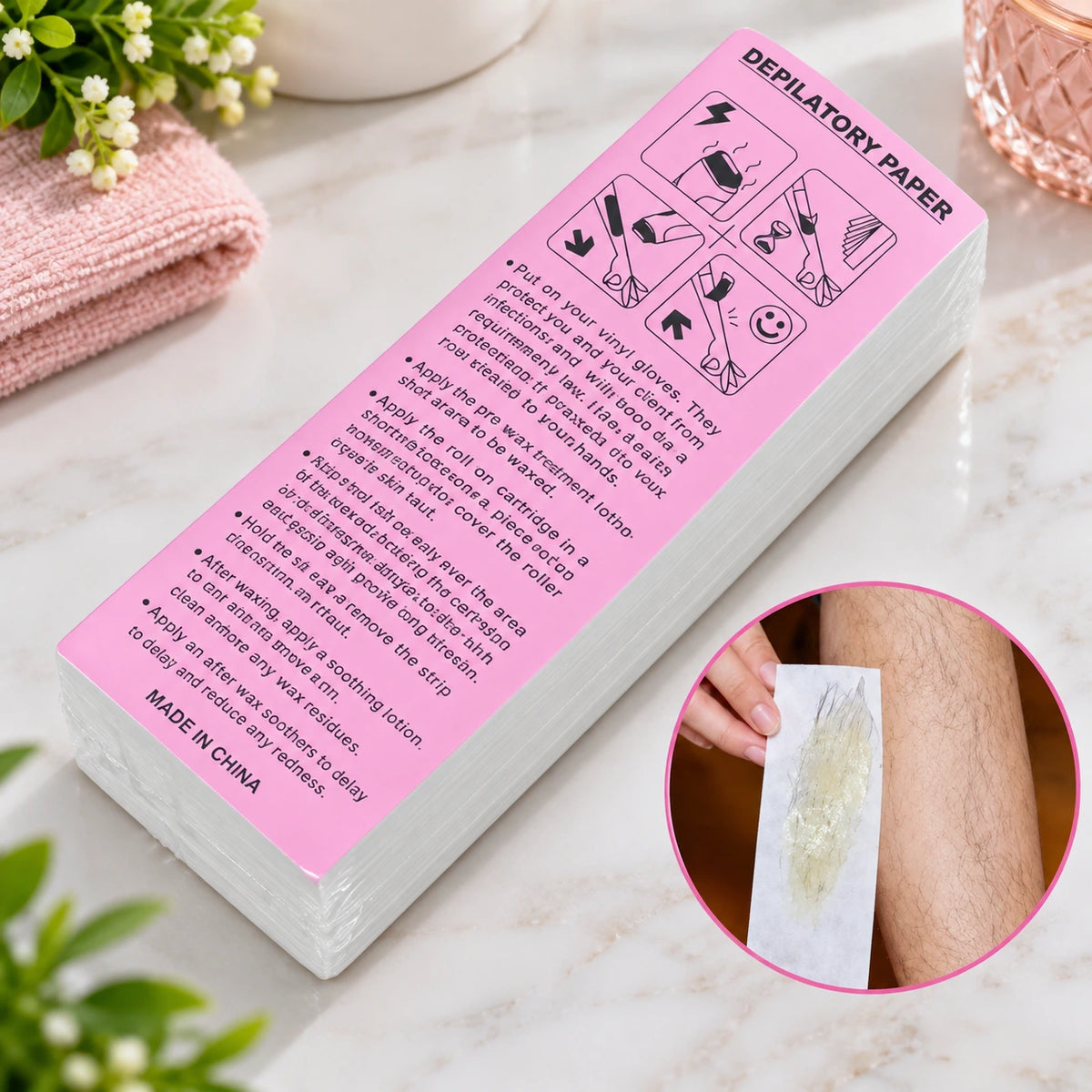 Hair Removing Wax strips - Deliverrpk