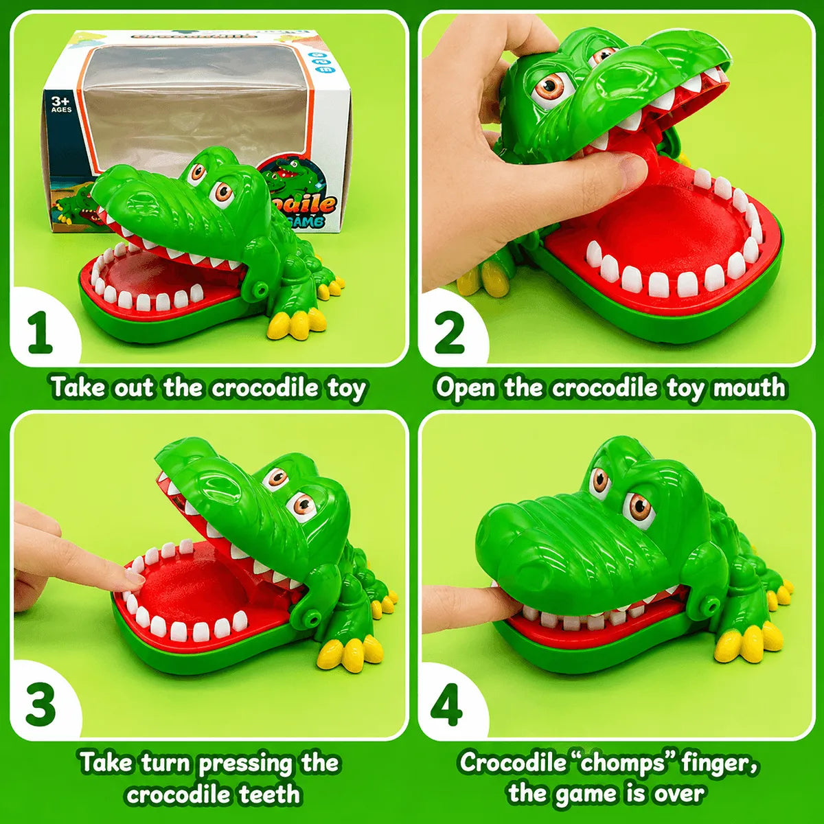 Crocodile Biting Finger Teeth Game Toy for Kids