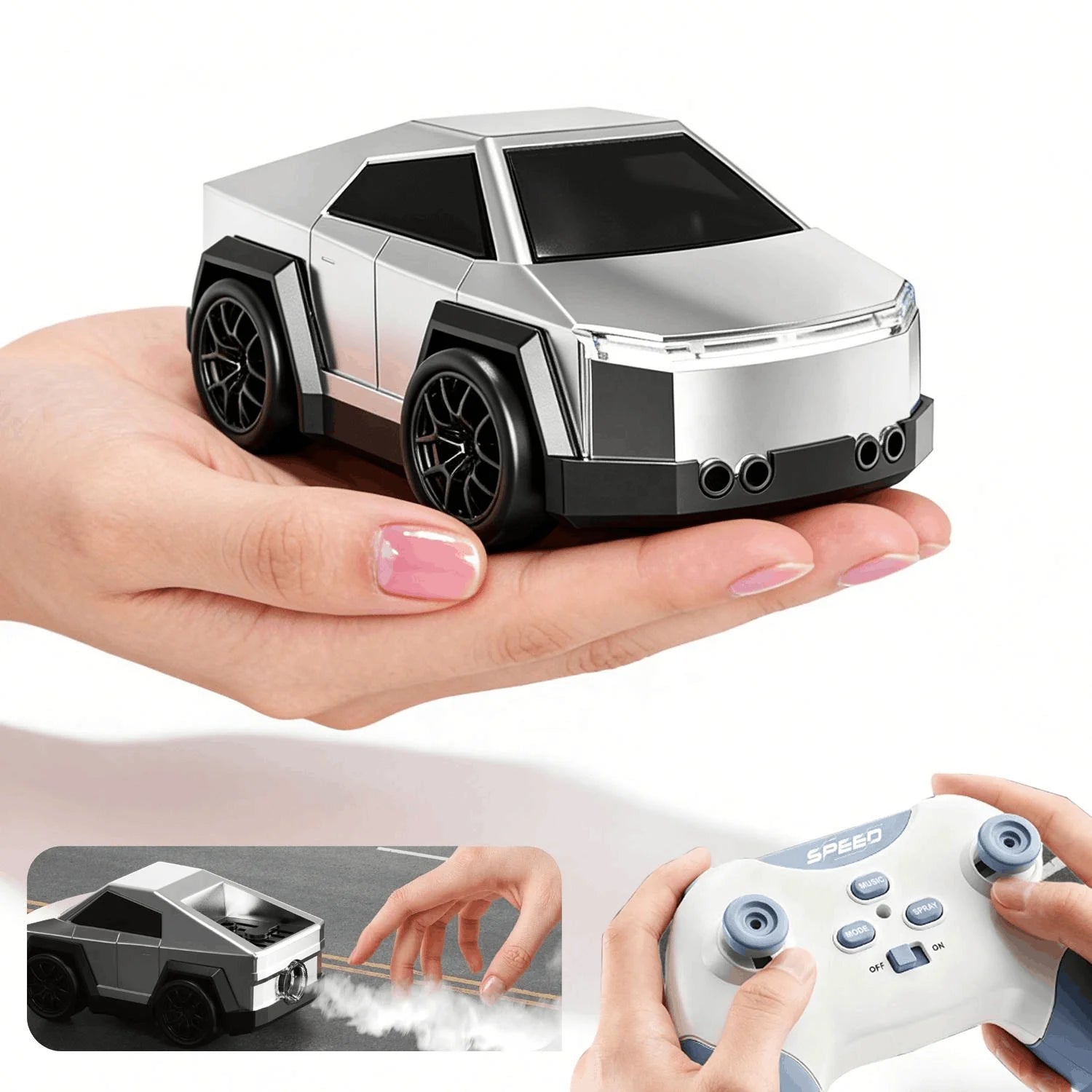 Smart Gesture Control RC Car with Lights & Sound 