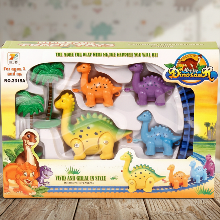 Multicolor Dinosaur Train Track Set - Toynix.pk