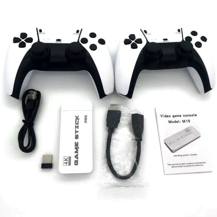 M15 4K Retro Game with Dual 2.4G Wireless Controllers