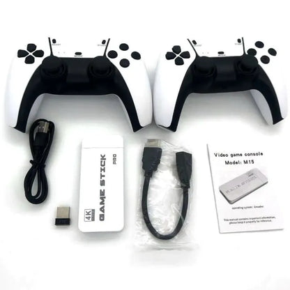 M15 4K Retro Game with Dual 2.4G Wireless Controllers