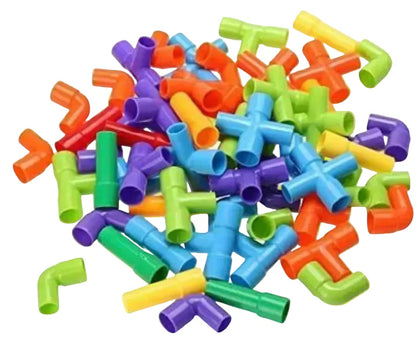 Colorful Creative Pipe Puzzle Building Blocks for Kids