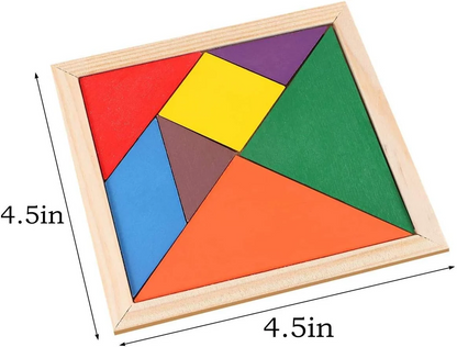 Wooden Tangram Intelligence Puzzle For Kids (2025-49)