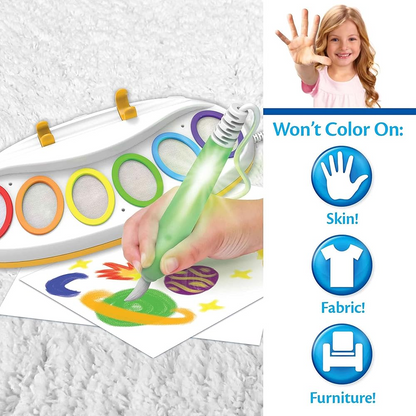 Magical Paint Brush Coloring Kit with Color Recognition & Special Paper