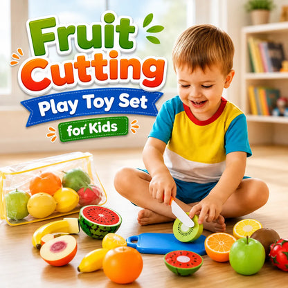 Fruit Cutting Play Toy Set for Kids