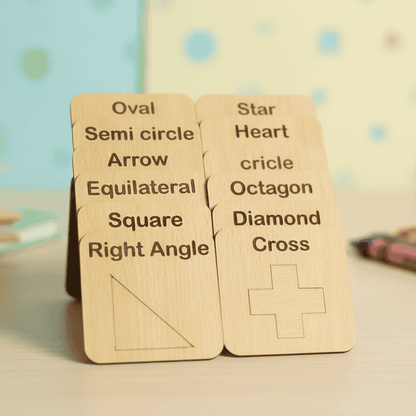 Wooden Signs, Shapes and Puzzles Stencils Set - Toynix.pk