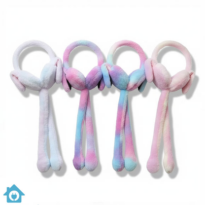 Bunny Earmuffs With Moving Ears - Soft Rabbit Warm Earmuffs For Kids