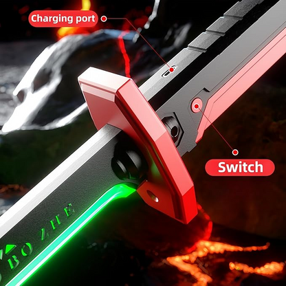 Color Flowing Spark Sword With Smoke