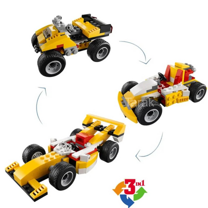 Architect Super Racer 3-in-1 Building Blocks Set – 121 Pieces