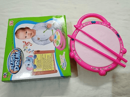 Musical Light Sound Flash Drum with Sticks - Toynix